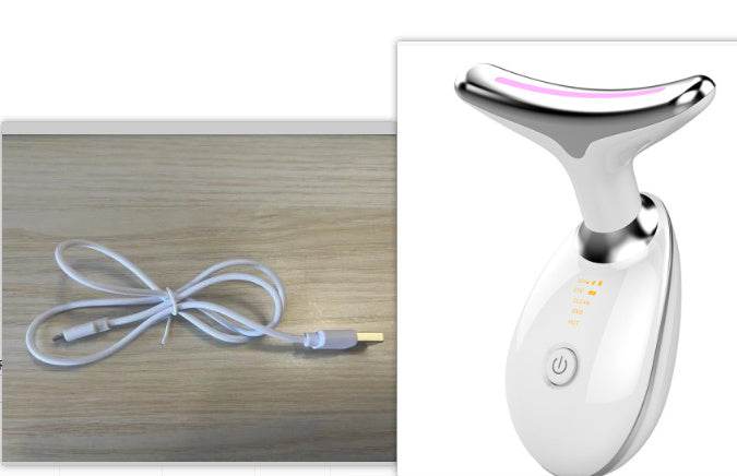 LED neck beauty device - Photon Therapy Neck Beauty Anti Wrinkle Machine EMS Tighten Massager - EX-STOCK Canada