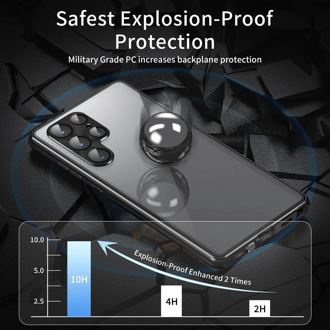 Suitable For Goggles Metal Phone Case Peep-proof Magnetic King Magnetic Phone Case - EX-STOCK Canada