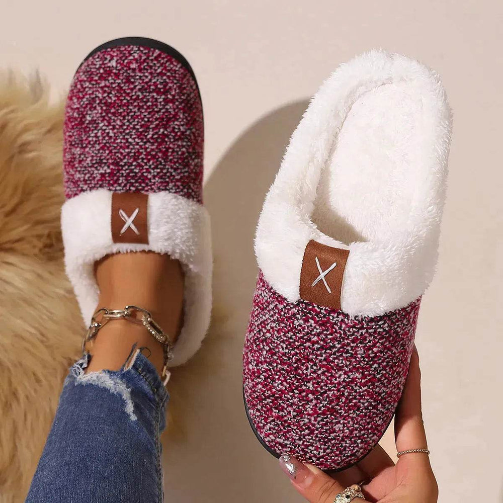Winter Plush Slippers Fashion Thick Bottom Warm House Shoes For Women Men Indoor Bedroom Floor Slipper - EX-STOCK Canada