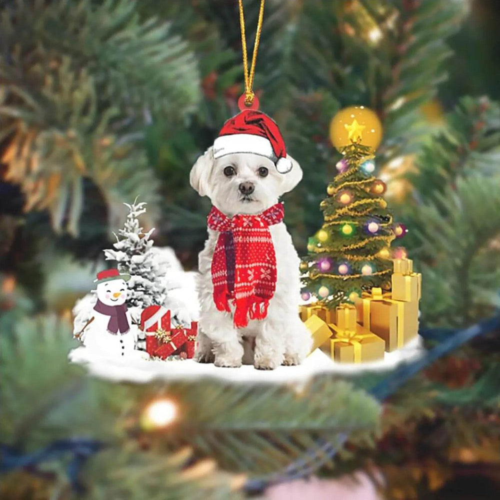 Christmas Family Puppies Decorate Trees With Lights - EX-STOCK Canada