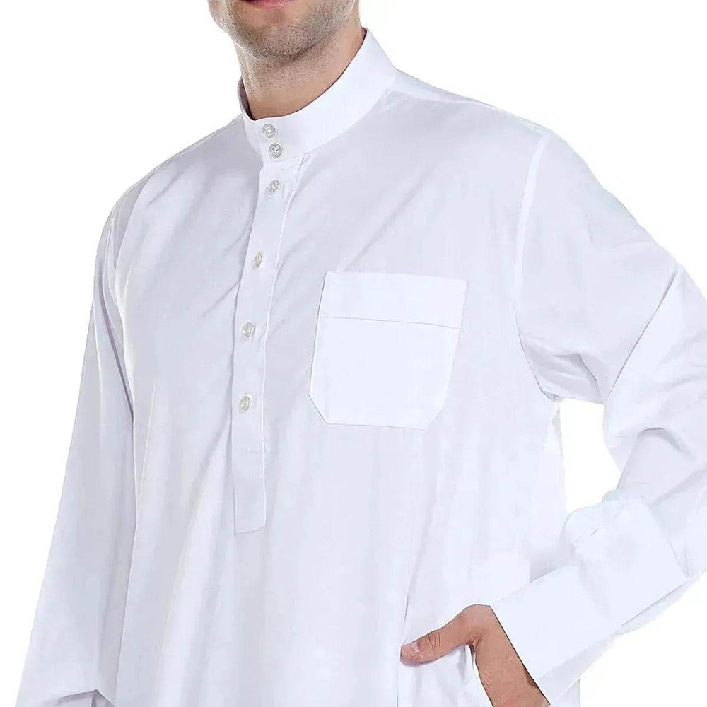 Fashionable and Elegant Arab Contemporary Middle Eastern Men's Robe Moroccan Men's Jalabiya - EX-STOCK Canada
