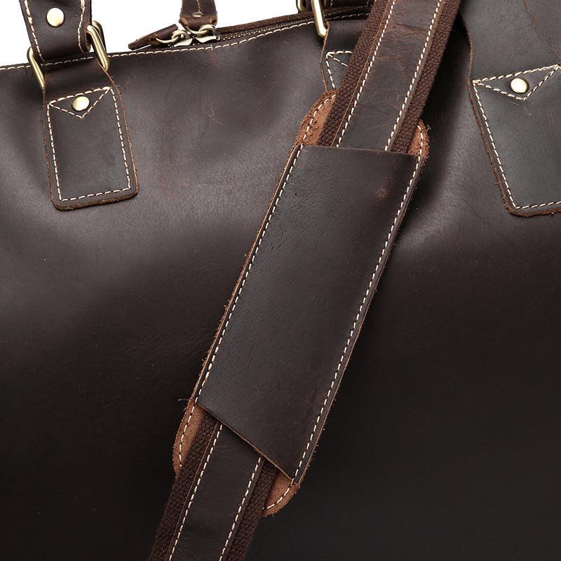 Vintage Rindsleder Herrentasche, großzügige Reisetasche, Leder-Schultertasche | EX-STOCK Canada
