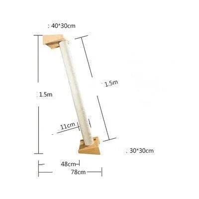 Solid Wood Large Cat Climbing Frame Cat Litter Cat Tree One Cat Shelf - EX-STOCK Canada