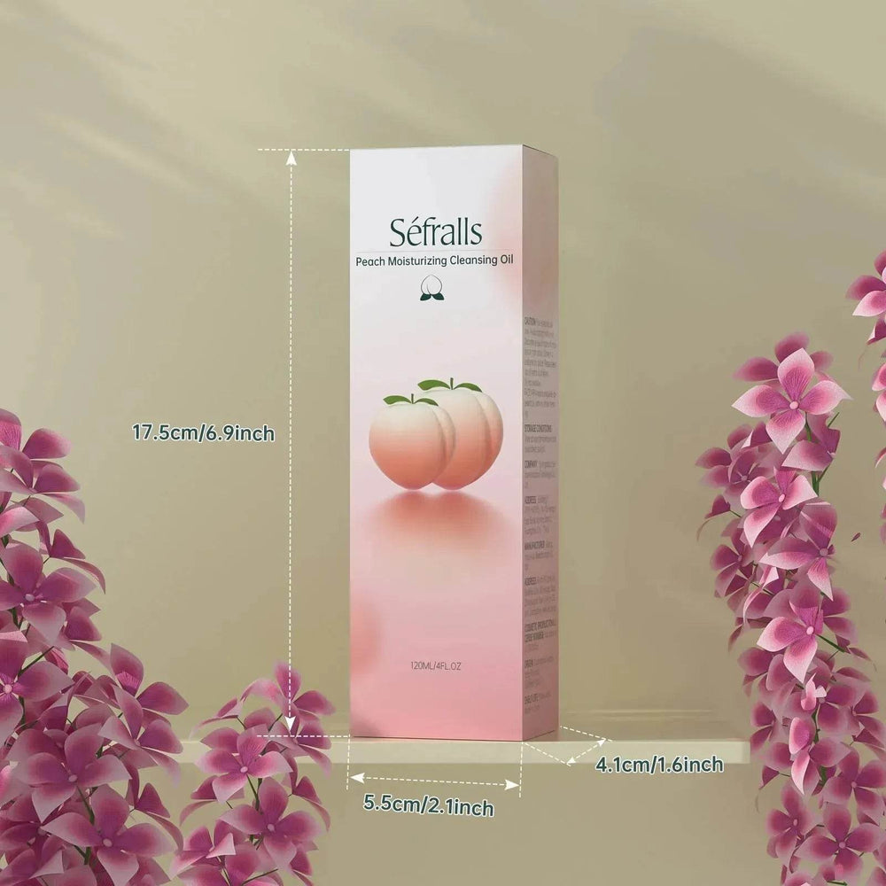 Sefralls Peach Moisturizing Cleansing Oil Natural Ingredients Makeup Removal Oil With Hydrating Jojoba 120ml - EX-STOCK Canada