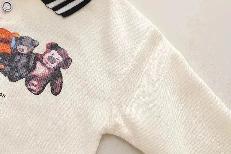 Cartoon Printed Children's Hoodie Shirt And Pants Set Two piece for boys - EX-STOCK Canada