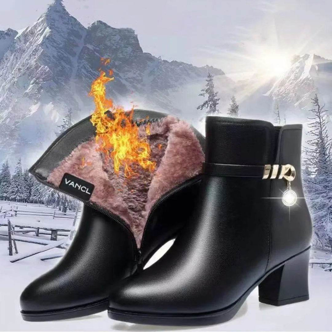 Velvet Thermal Non-slip Middle-aged And Elderly Female Boots - EX-STOCK Canada