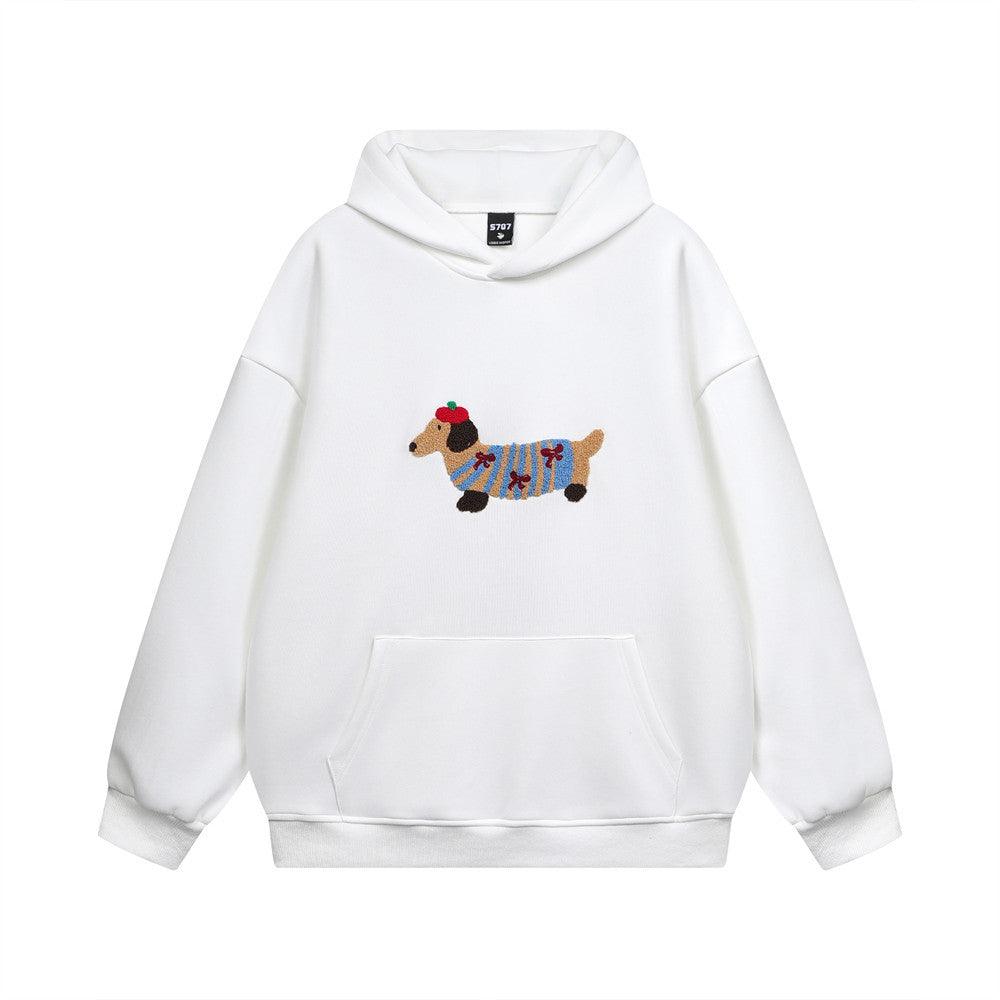 Sudadera con capucha informal de manga larga con dibujo animado