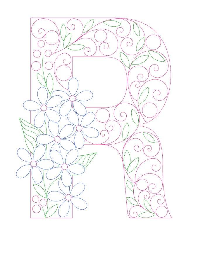 Paper Filigree Painting Kit - Letters - EX-STOCK Canada