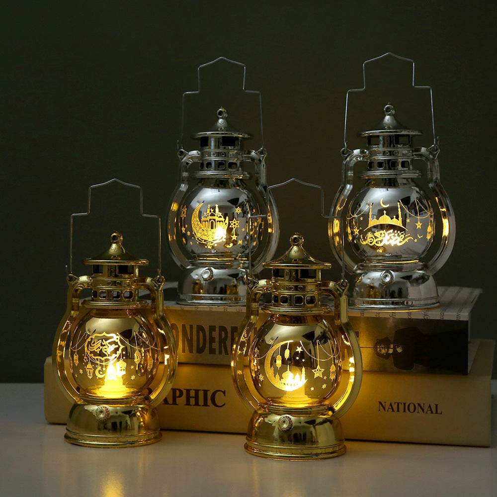Ramadan Eid Mubarak Lantern Led Lights Party Decor Kids Gifts Middle East laser carved lantern - EX-STOCK Canada