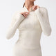 Long sleeve gym top for women Slim fit Half Zip Fitness Workout Top - EX-STOCK Canada