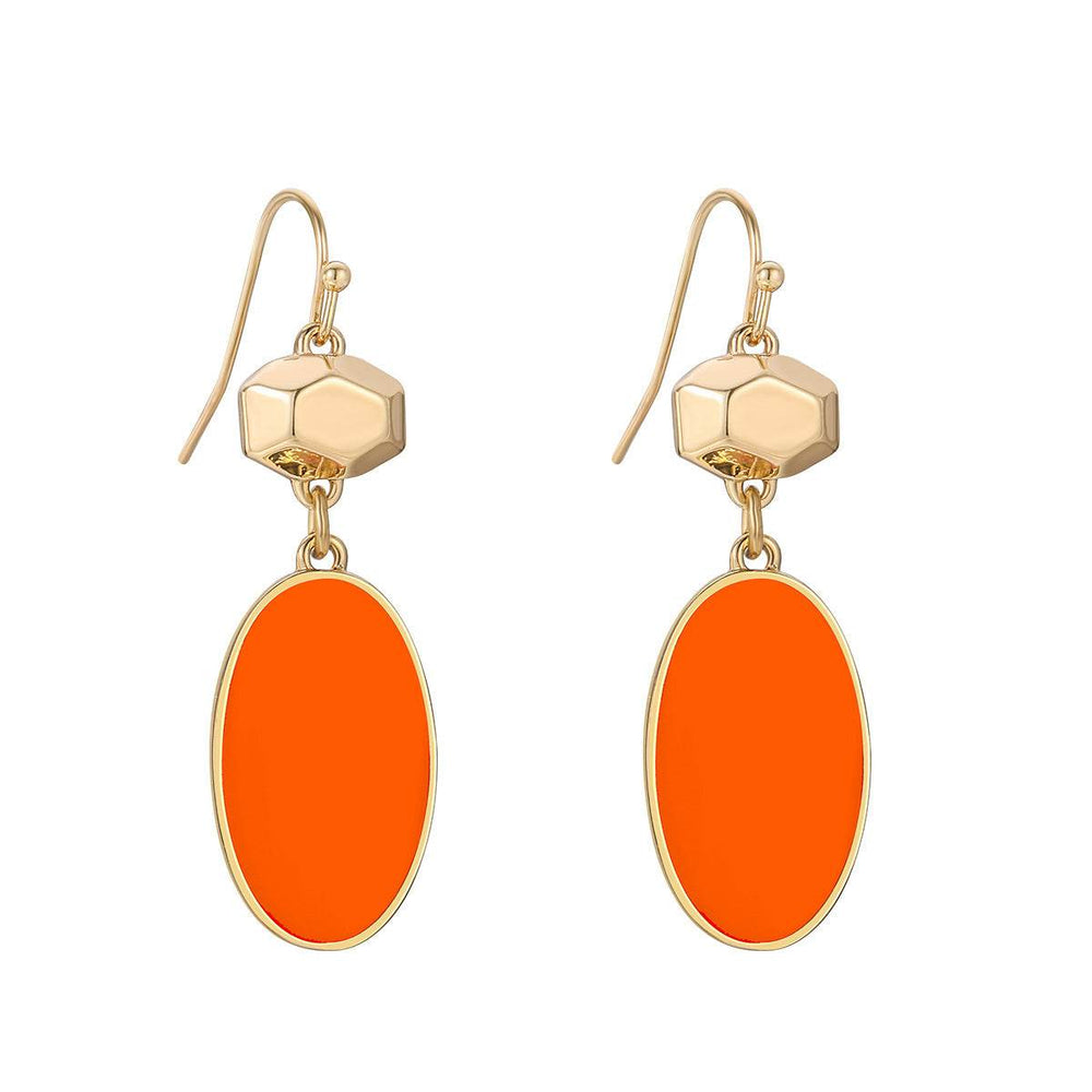 Colorful Flower Stud Earrings European And American Summer High Sense - EX-STOCK Canada