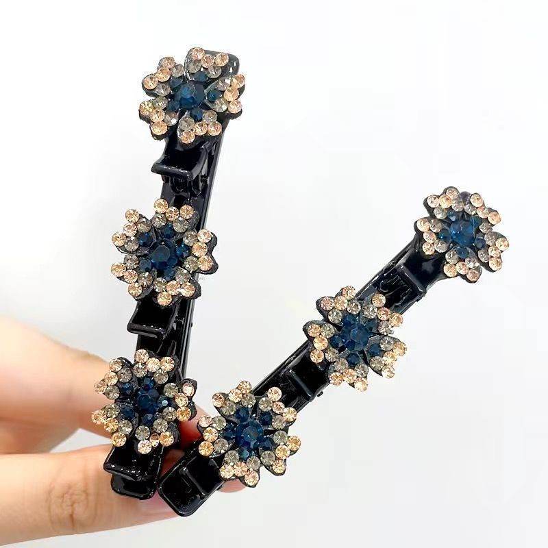 Girls Floral Rhinestone Bling Hair clip Hair Accessories - EX-STOCK Canada