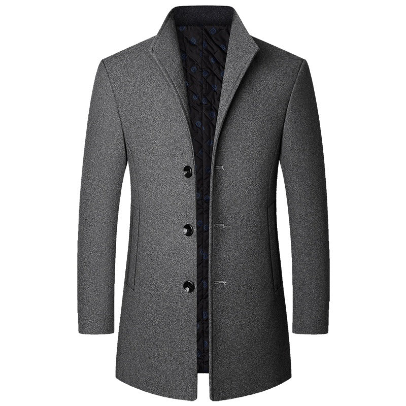Autumn And Winter Casual Woolen Coat Men | EX-STOCK product gallery photo 7