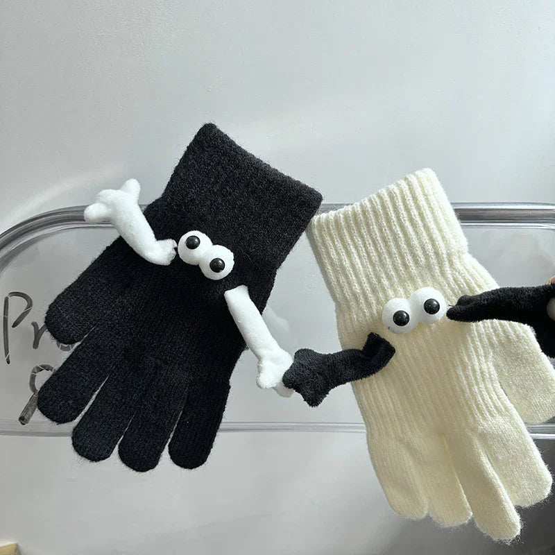 Couple Magnetic Warm Gloves Cute Doll Hand Gloves EX-STOCK Canada
