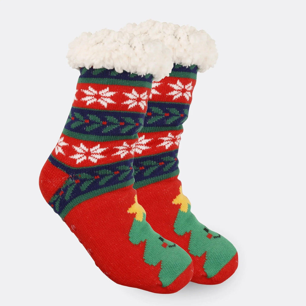 Christmas Women's Thickened Fleece-lined Room Socks EX-STOCK Canada
