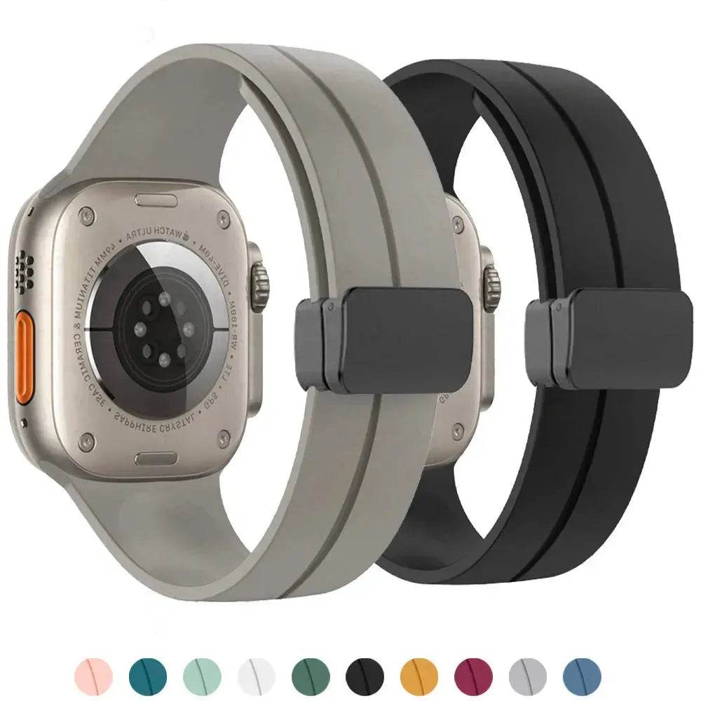 Magnetic Silicone Watch Band suitable for Apple iWatch - EX-STOCK Canada