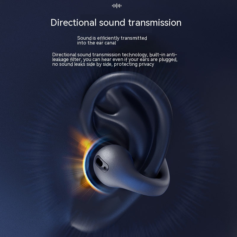 Wireless Ear Clip Bluetooth Headset TWS Comfortable Wear Not In-Ear Sports Wireless Bone Conduction 5.3 Bluetooth Headset EX-STOCK Canada