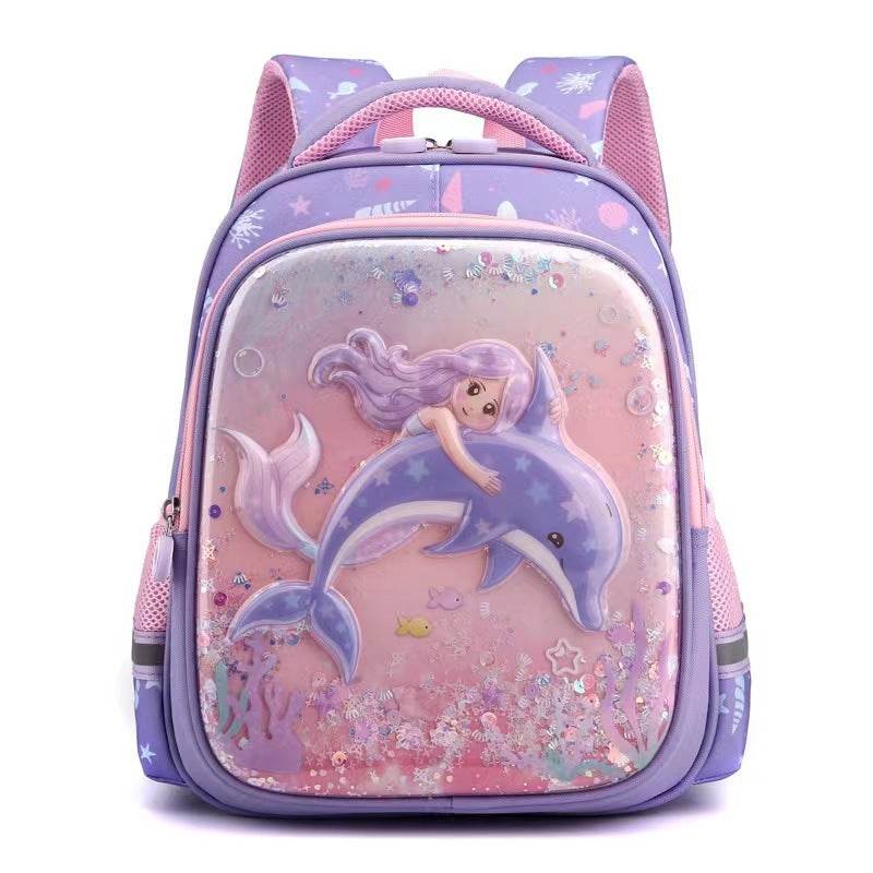 Primary School Cute Cartoon Mermaid Girls Backpack - EX-STOCK Canada