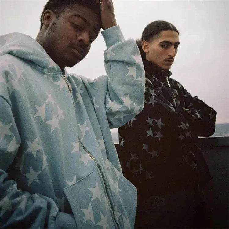 Fall Winter street Hip pop Unsex zip-up Hoodie Cardigan Outwear - EX-STOCK Canada