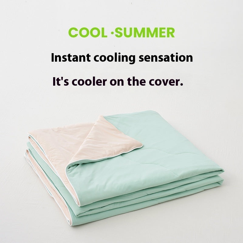 Solid Color AB Version Summer Cool Feeling Thin Duvet Washable EX-STOCK Canada