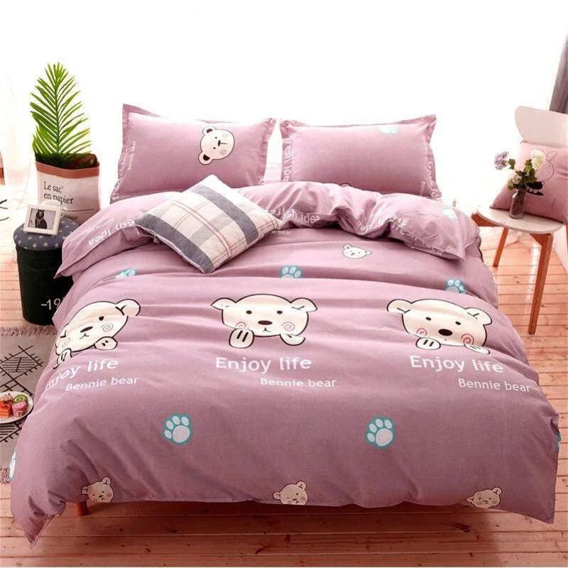 Skin-friendly Quilt Cover Brushed One-piece Double Duvet Cover Bed EX-STOCK Canada