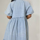 Women's Casual Cardigan Lapel Shirt Denim Dress - EX-STOCK Canada