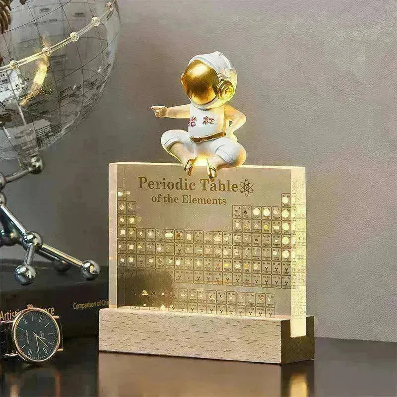 Acrylic Periodic Table: Real Element Samples + Light Base - EX-STOCK CANADA