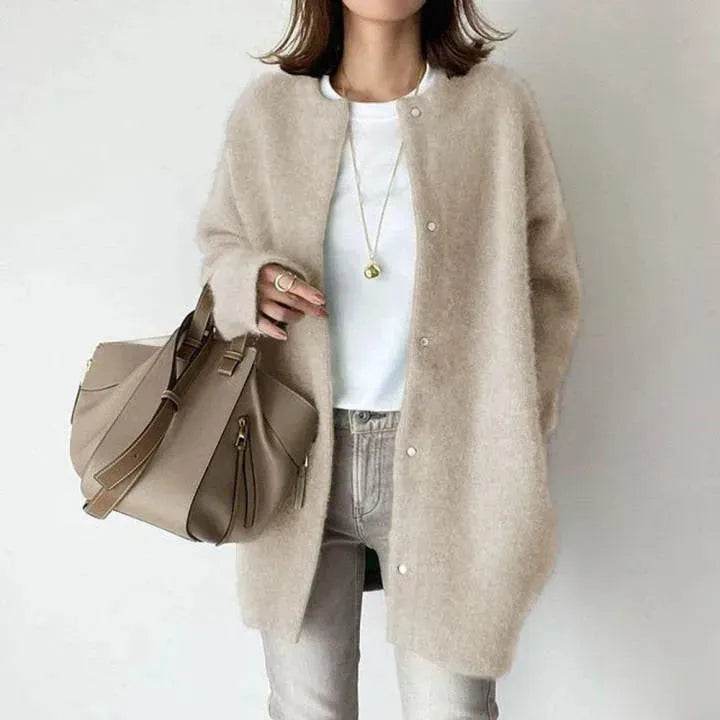 Autumn Winter Cashmere Single Breasted Kimono Cardigan Jacket for women - EX-STOCK Canada