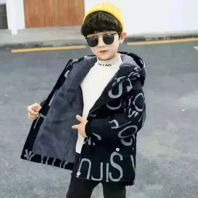 Children's Thick Padded Korean Winter Coat - EX-STOCK CANADA