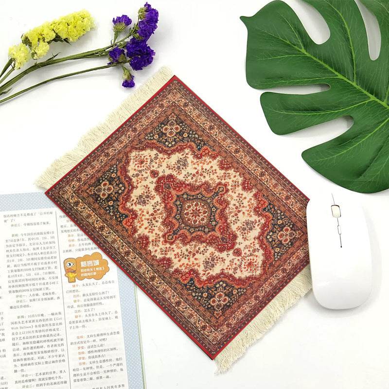 Office mouse pad, Suede fringe mouse pad Hot rubber Bohemian style - EX-STOCK Canada