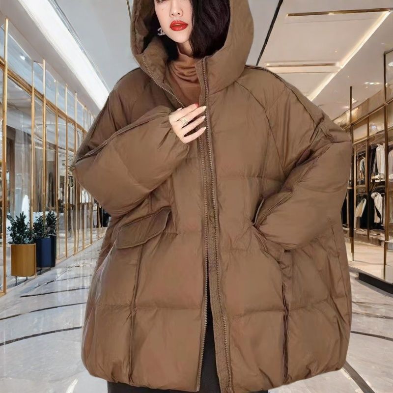 Plus-size Down Jacket In Anhui Red Casual Fashionable Extra-thick And Super Warm - EX-STOCK Canada