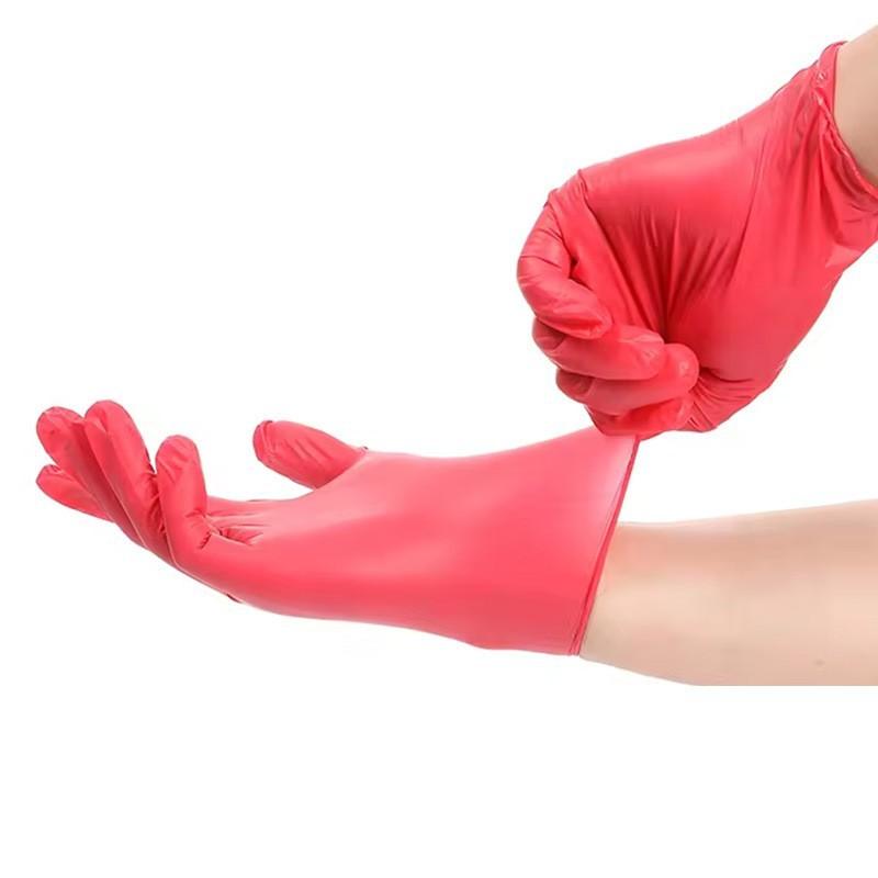Gants jetables en nitrile épaissis de qualité alimentaire étanches