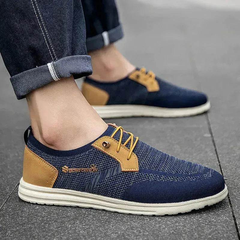 Casual Flat Slip-on Mesh Shoes Lightweight Breathable Loafers Men Walking Running Sports Shoes Sneakers for Men - EX-STOCK Canada