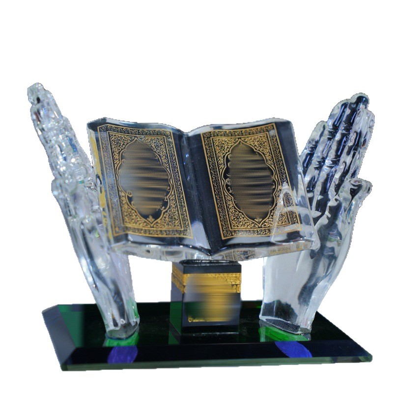 Hand Holding Book Exotic Gift Arabic Architecture Car Crystal Ornaments EX-STOCK Canada