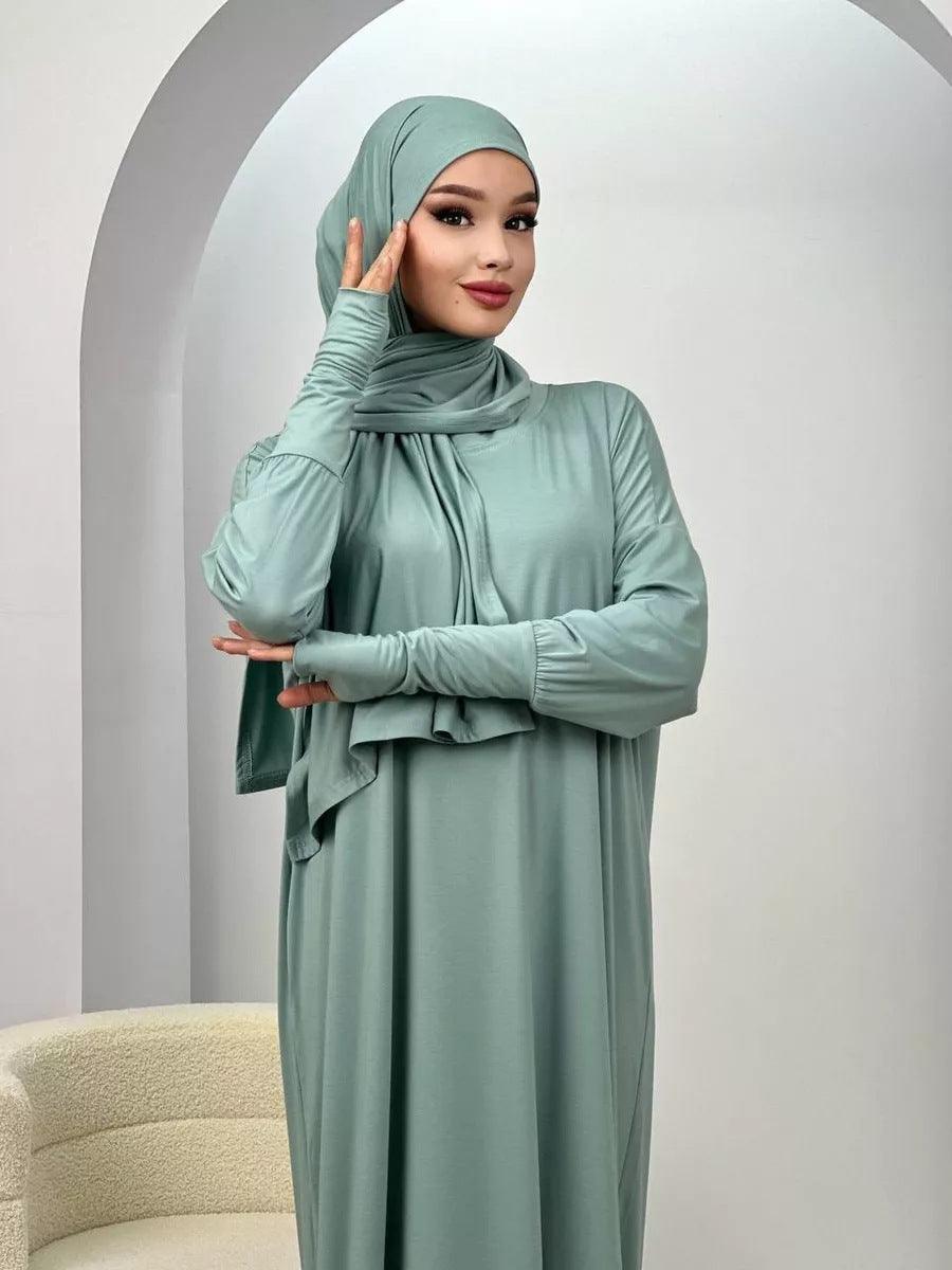 Damen Muslimische Robe PolyesterfaserEX-STOCK Canada