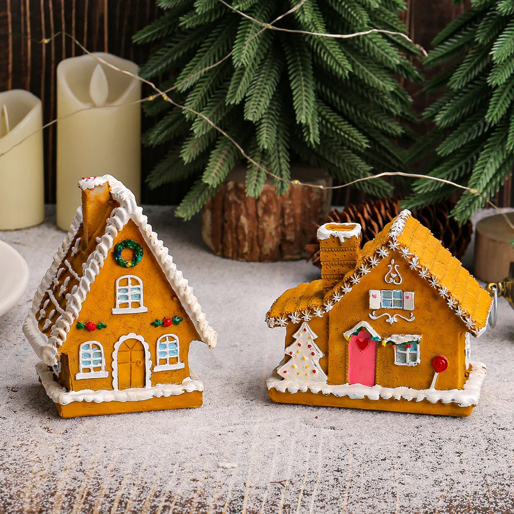 Christmas Small House Micro Landscape Luminous House Furnishings Ornaments EX-STOCK Canada