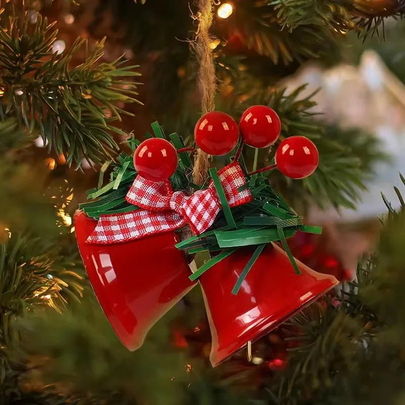 Chinese Hawthorn Bow Hemp Rope Jingling Bell Decoration EX-STOCK Canada