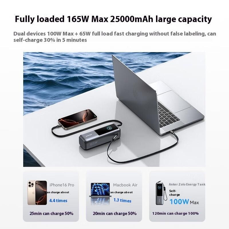 Comes With Two-wire Power Bank Fast Charging Mobile Power Supply EX-STOCK Canada
