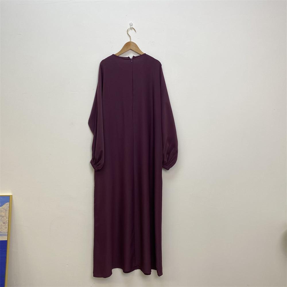 Abbigliamento da infermiera alla moda Muslim Vestito a maniche lunghe a taglio slim - EX-STOCK Canada