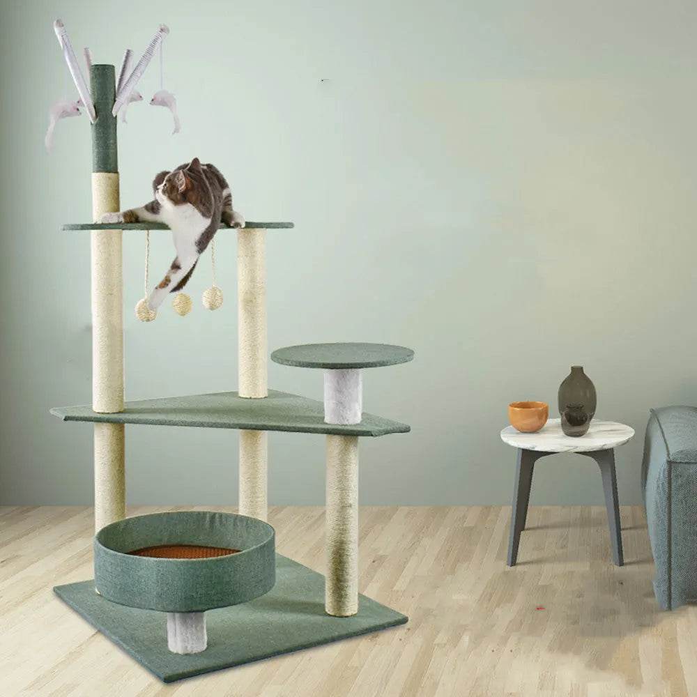Cat Climbing Frame Litter Tree Integrated Grab - EX-STOCK Canada