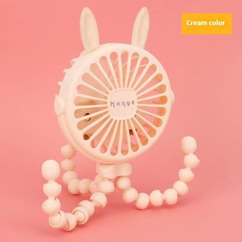 USB Powered summer heat Handheld fan with stand and Night light - EX-STOCK Canada