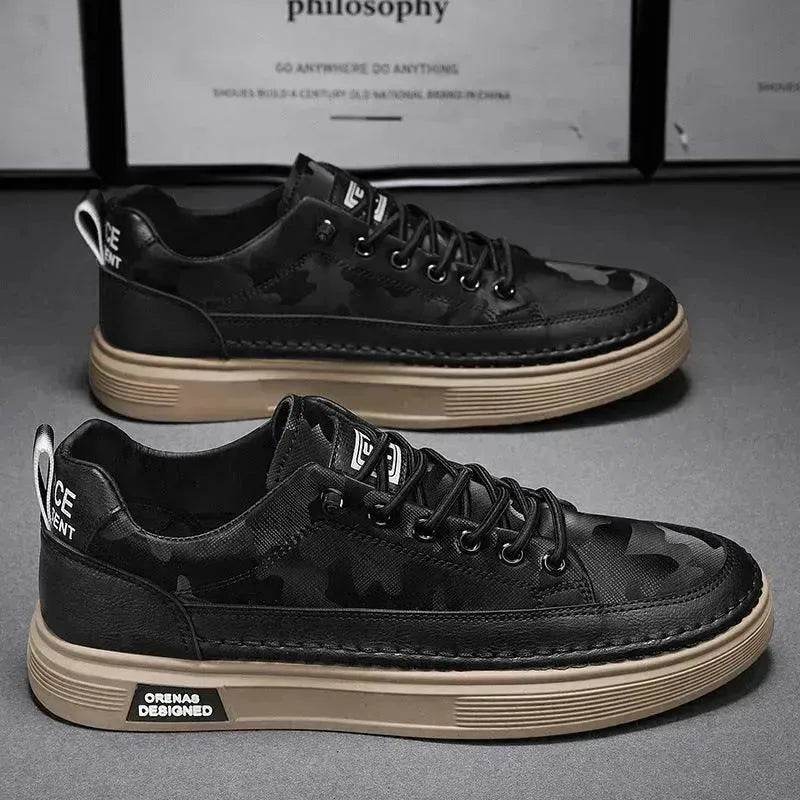 All-matching Sneakers Daily Leisure Sports Work Platform Casual Sneakers Shoes for Men Canvas Sneakers for Men - EX-STOCK Canada