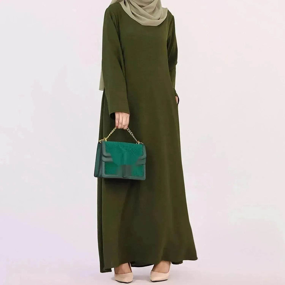 Middle East Dubai Turkey Multi-color Plus Size Women's Dress - EX-STOCK Canada