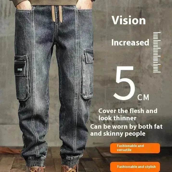 American Retro Ankle-tied Jeans Men - EX-STOCK Canada