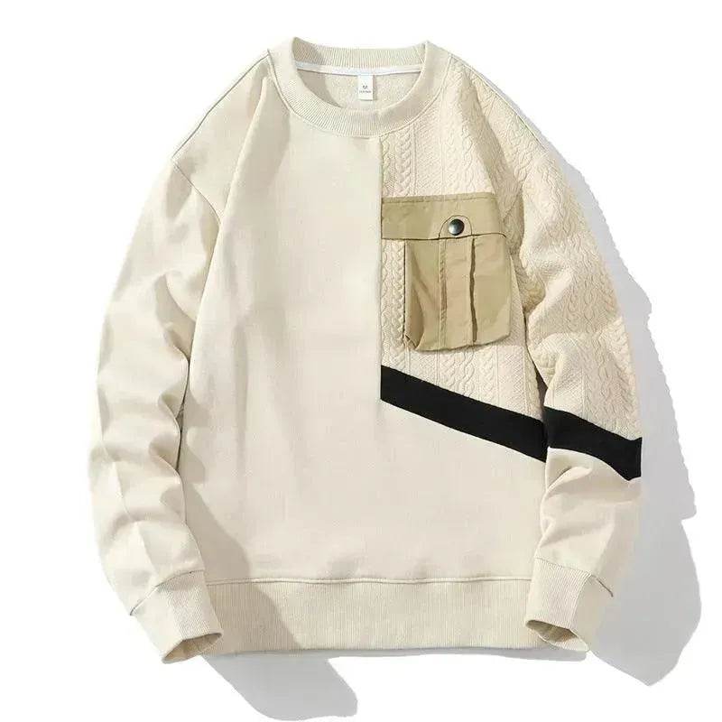 American Retro Crew Neck Long-sleeved T-shirt Casual Sportswear - EX-STOCK Canada