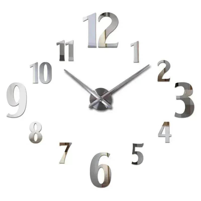 American Style Creative Three-Dimensional Decoration DIY Mirror Wall Stickers Nordic Clocks - EX-STOCK Canada