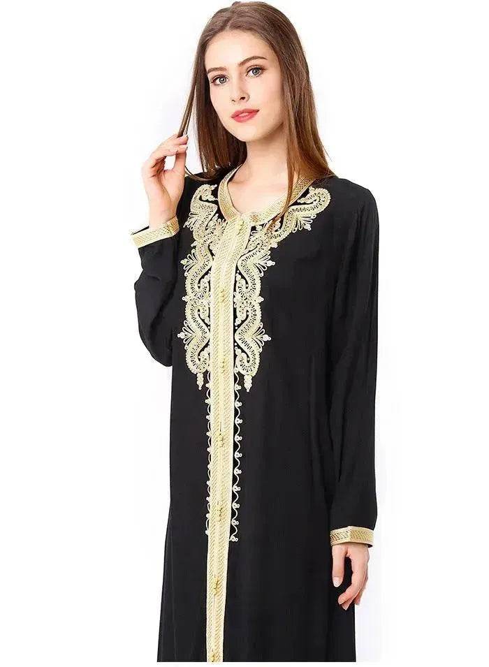 Arab Embroidered Lace Dress Dress - EX-STOCK Canada