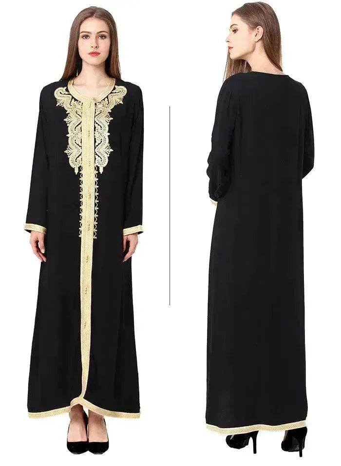 Arab Embroidered Lace Dress Dress - EX-STOCK Canada