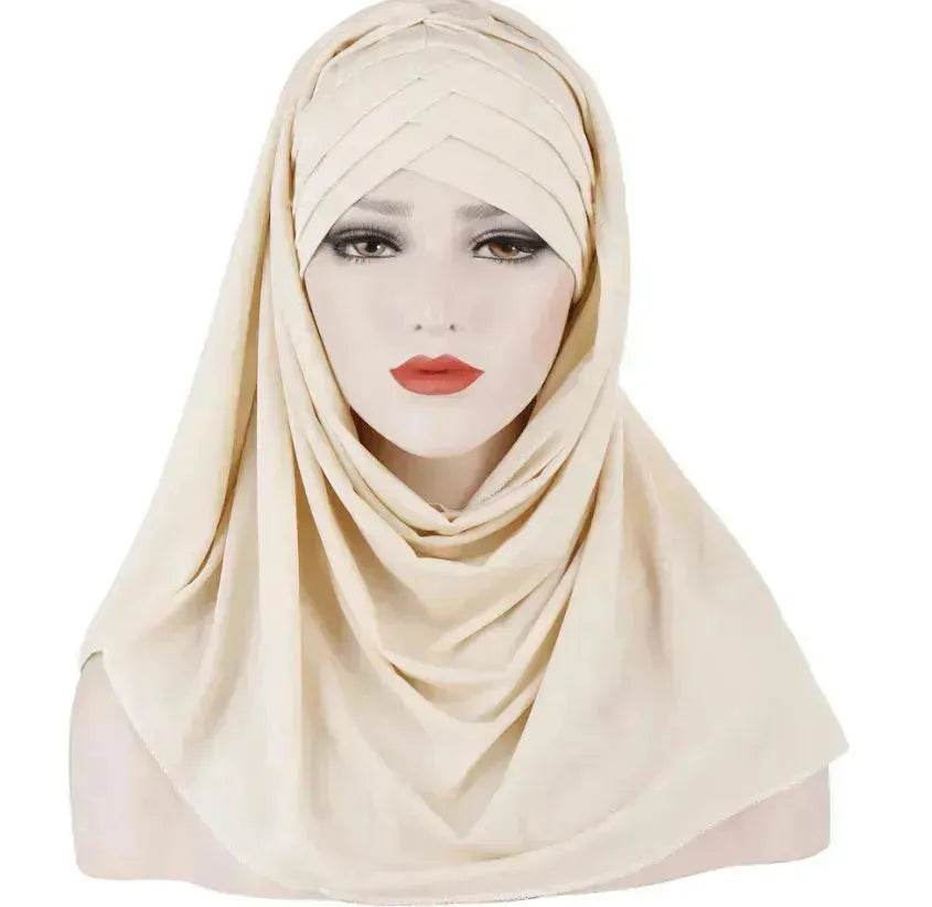 Arab Lady Fashion Patch Hijab - EX-STOCK Canada