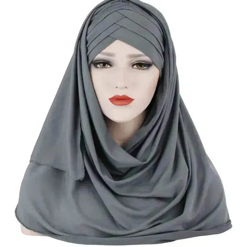 Arab Lady Fashion Patch Hijab - EX-STOCK Canada